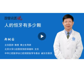 人的恒牙有多少顆